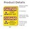 Signmission Radiation & Laser Sign, 14 in H x 10 in W, Vinyl Decal, Rectangle OS-2PACK-CR-D-1014-L-10199 - alternate 2